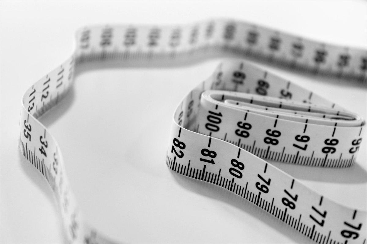 A sewing tape measure